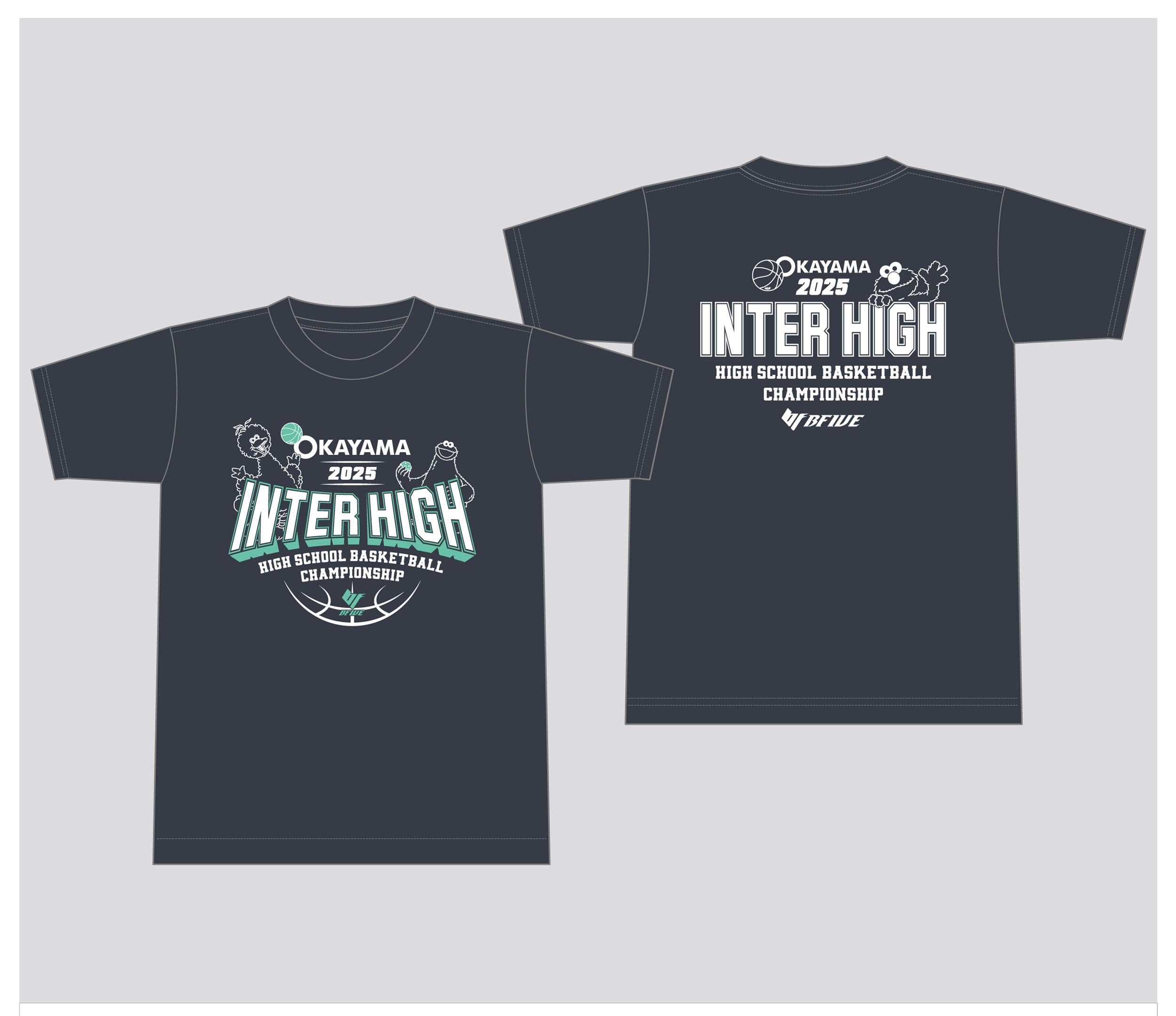 チアーアップTシャツ（ガンメタル）