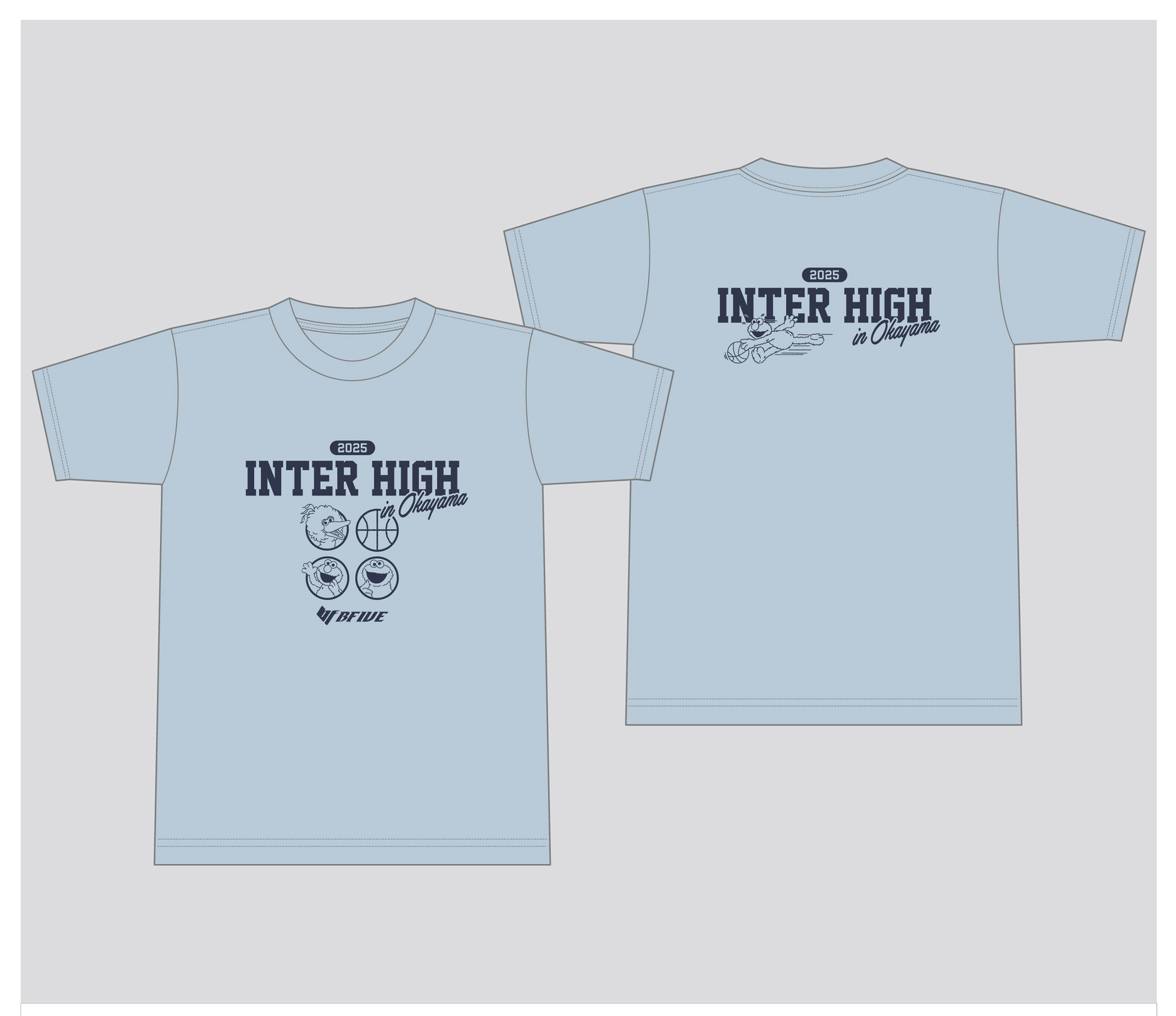 サークルTシャツ（アイスグレー）