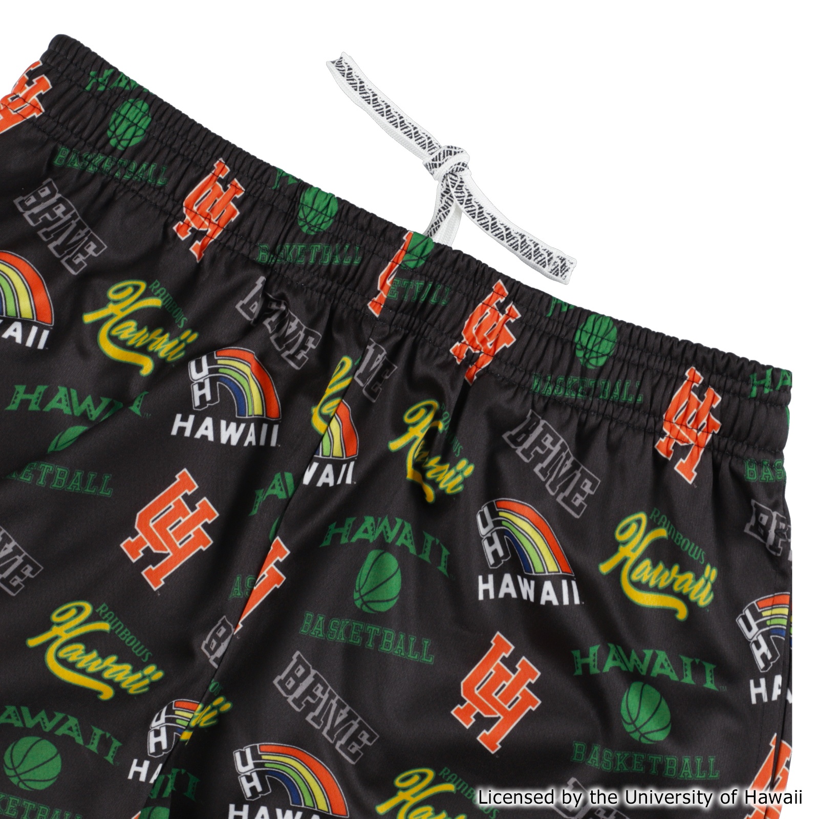 HAWAII RAINBOW SHORTS BLACK [膝上丈]
