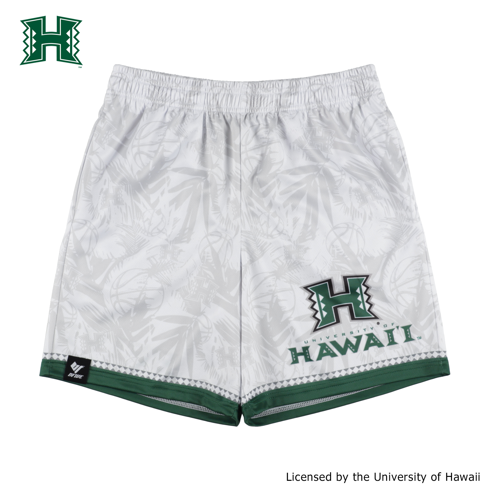HAWAII PALM SHORTS WHITE [膝上丈]