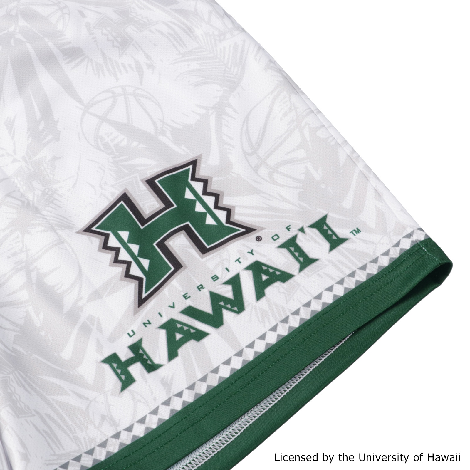 HAWAII PALM SHORTS WHITE [膝上丈]