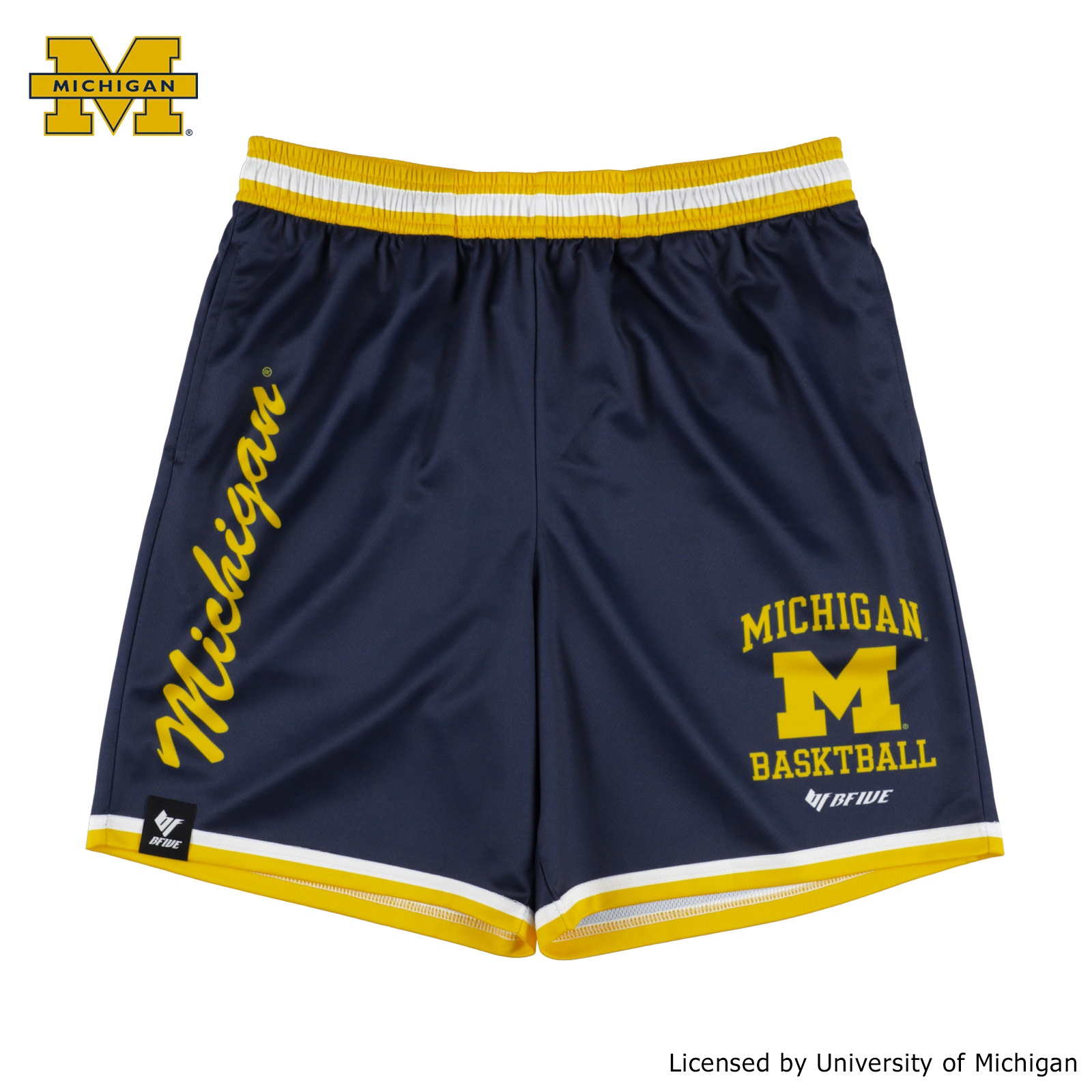 MICHIGAN VARSITY SHORTS NAVY [膝上丈]