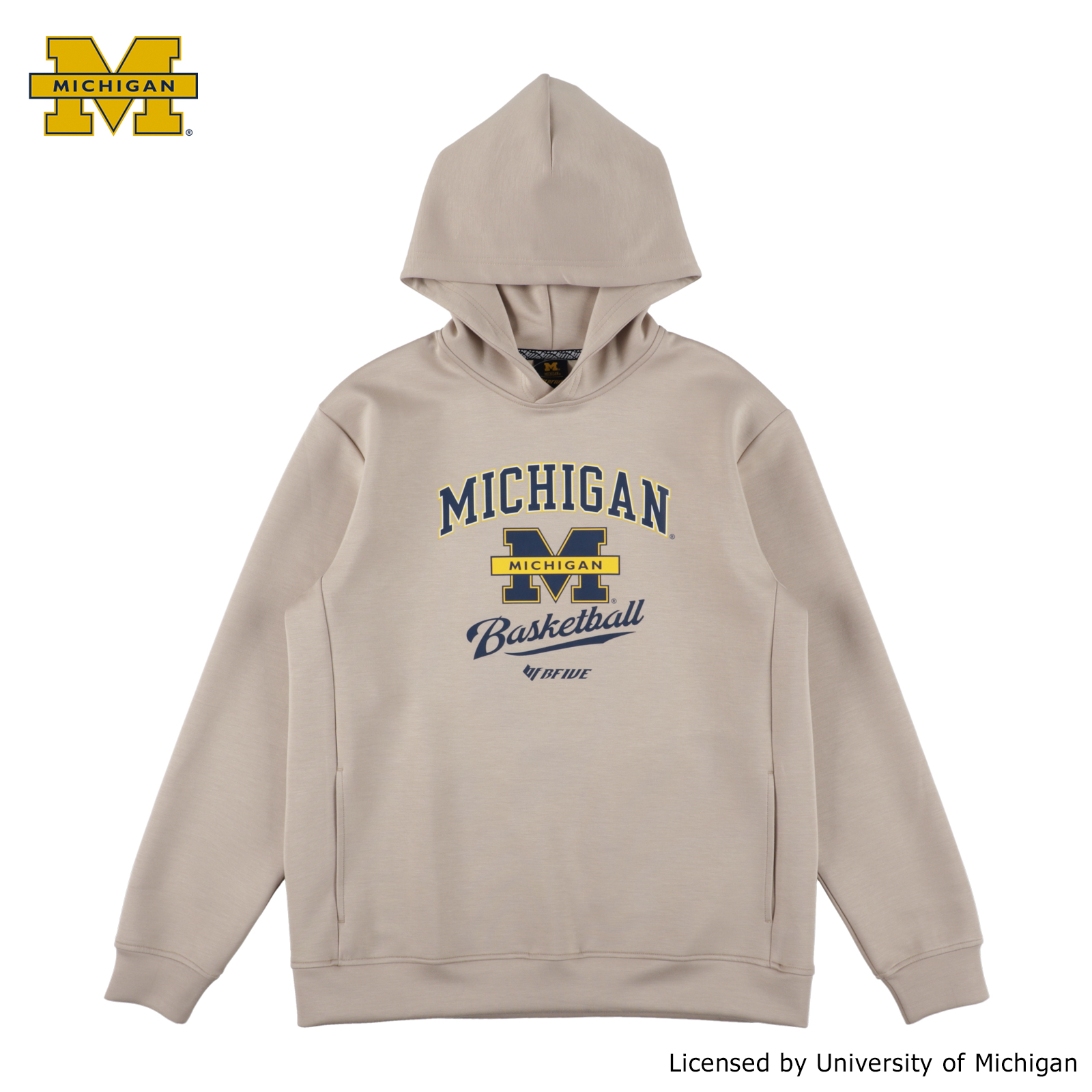 MICHIGAN CLASSIC HOODIE BEIGE