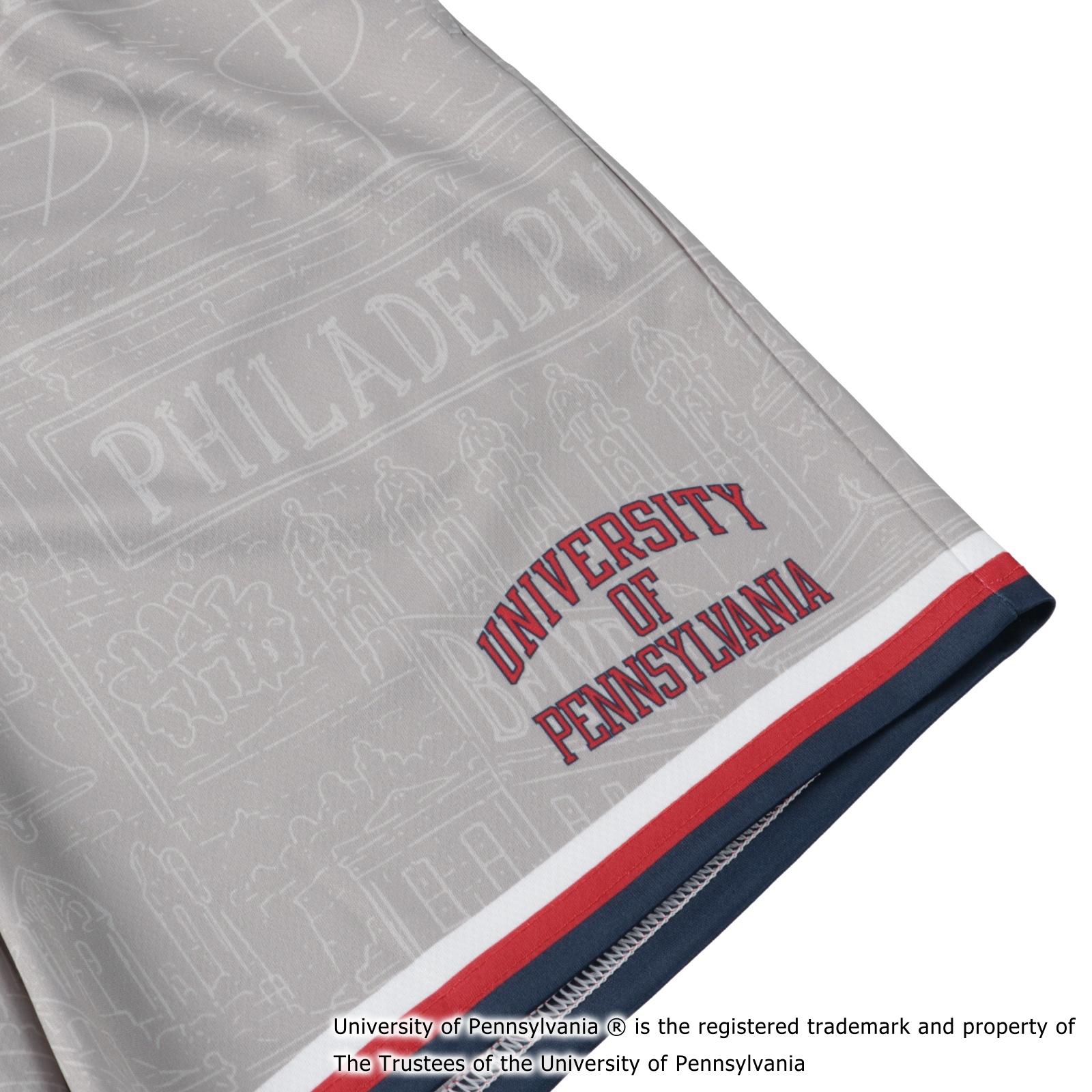 PENN PHILLY COURT SHORTS GRAY [膝上丈]