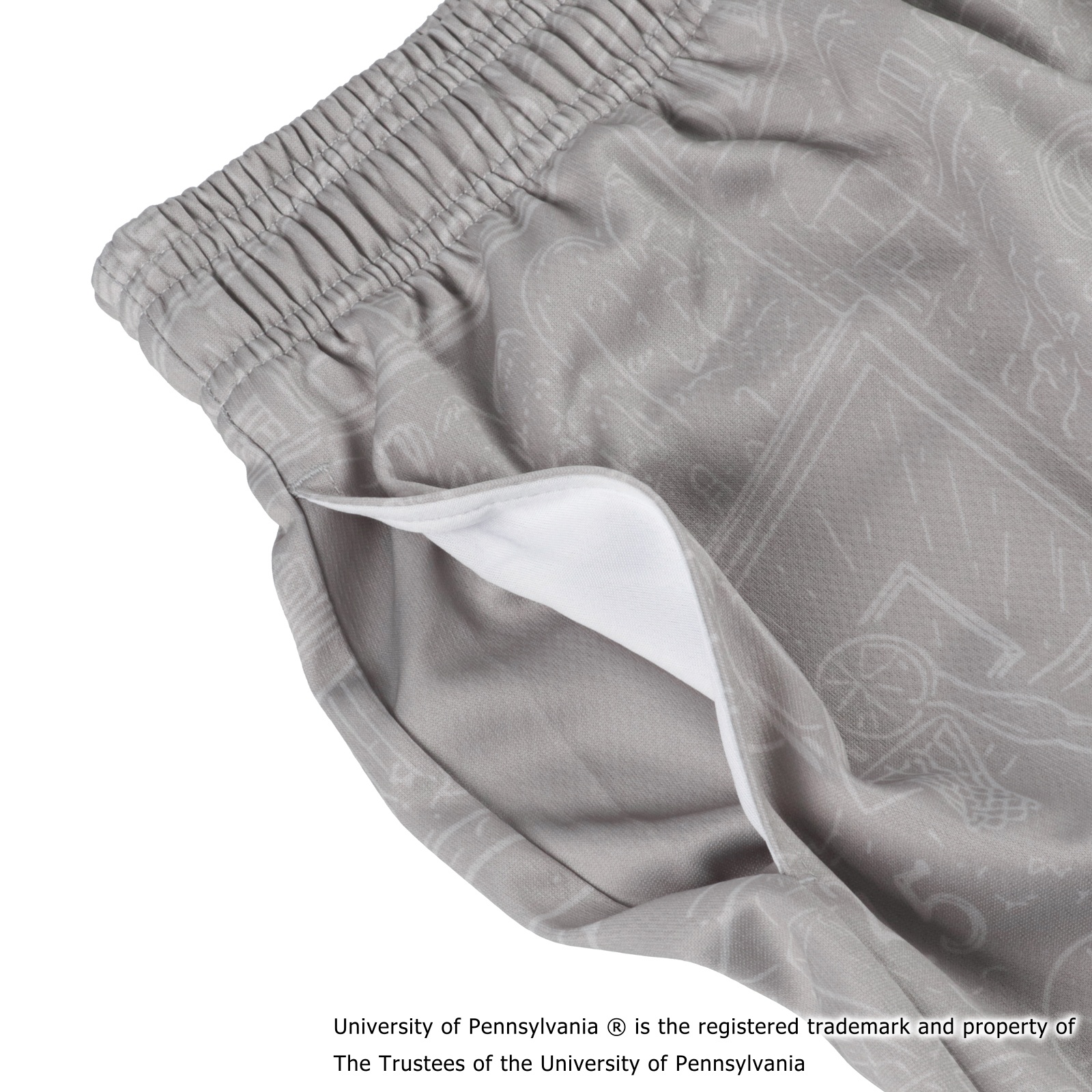 PENN PHILLY COURT SHORTS GRAY [膝上丈]