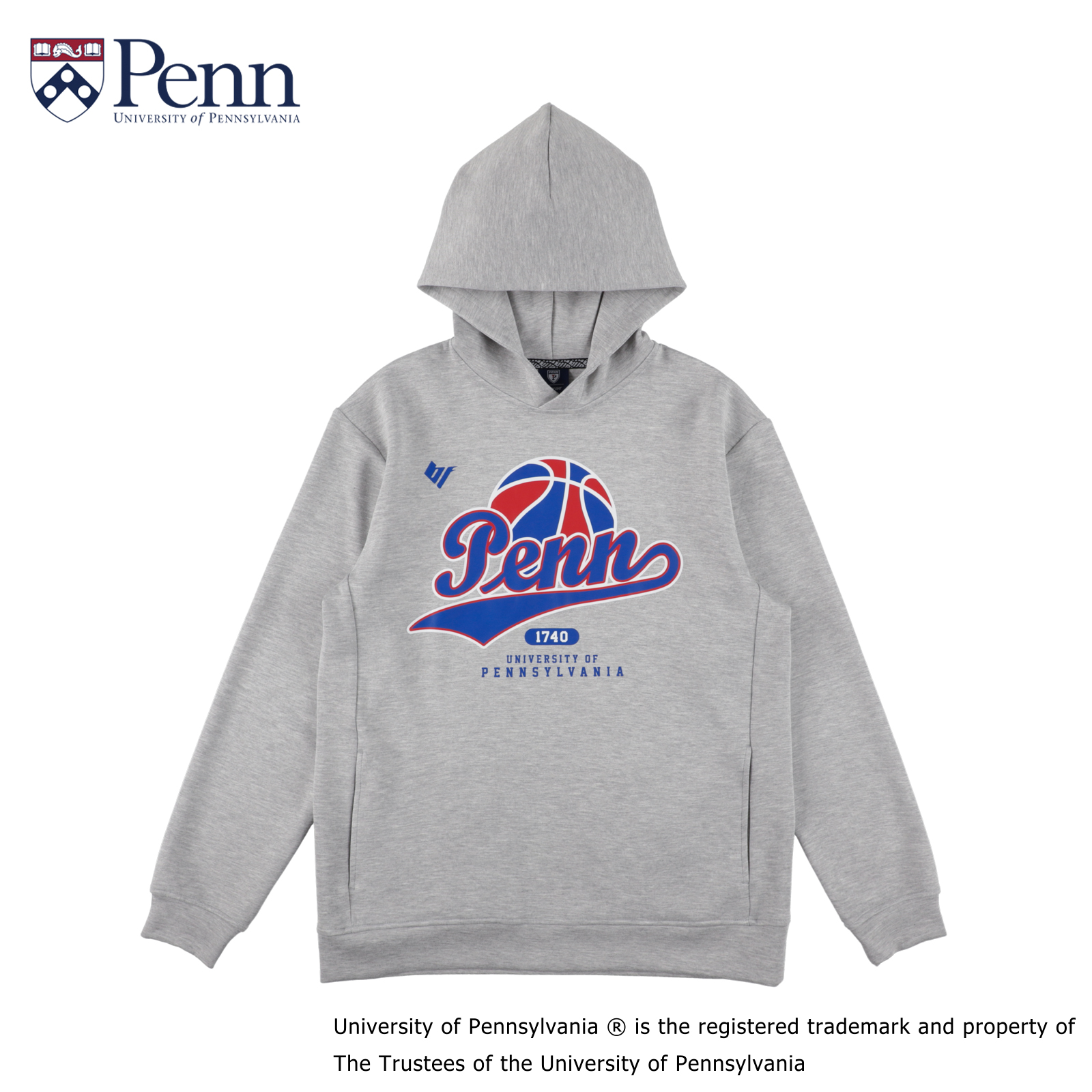 PENN SCRIPT LOGO HOODIE GRAY