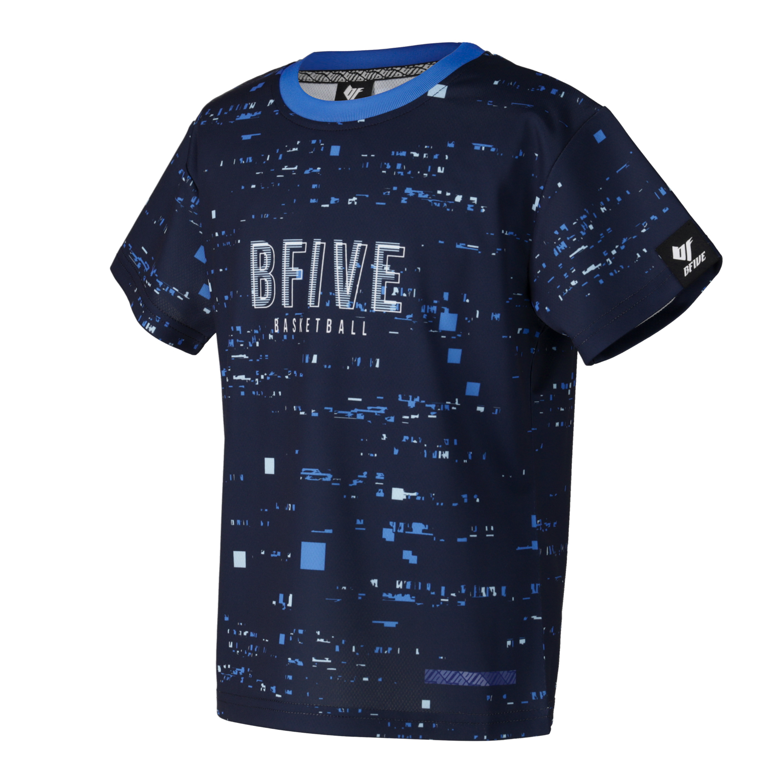 BFIVE DIGINOISE Fit TEE ジュニア バスケットボールTシャツ ダークネイビー